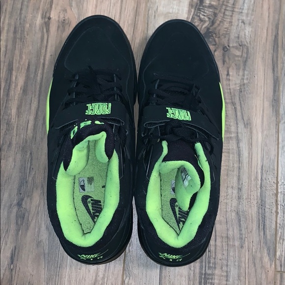 Nike Air Force 180 Black/Volt Sz 12 (almost new) - Picture 4 of 5